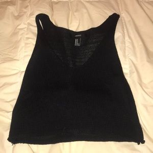 Crocheted cropped tank